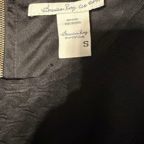 American Rag Black Textured Fit & Flare Sleeveless Dress S - Picture 2 of 4